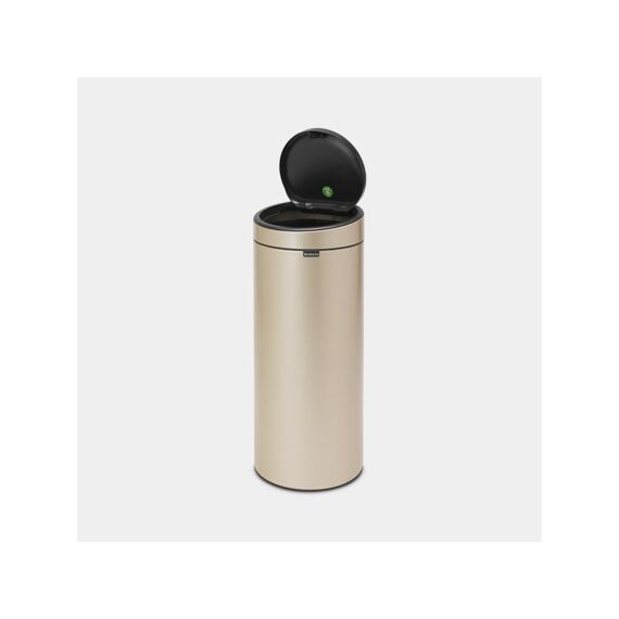 Touch Bin Afvalemmer 30L Met Kunststof Binnenemmer Champagne