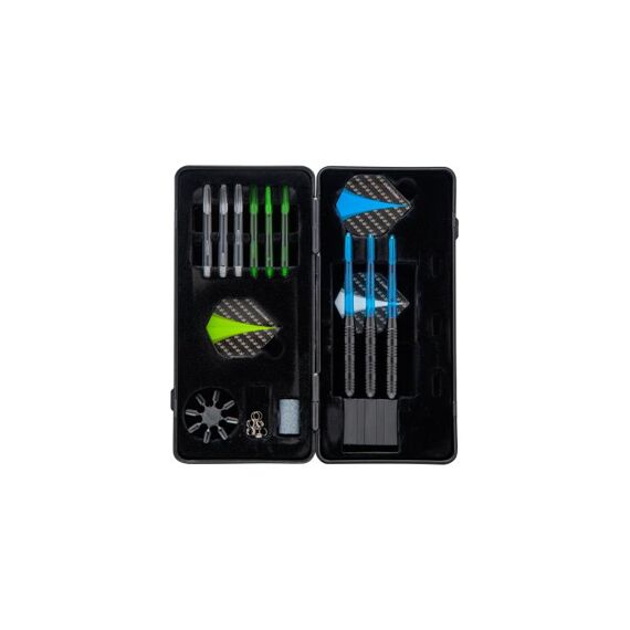 Longfield Steel Darts Set Blackcoated In Dartcase