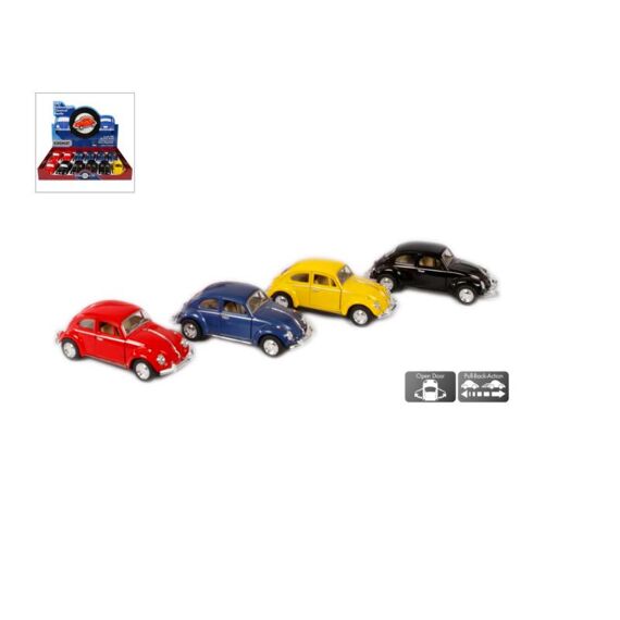 Die Cast Pull Back Classical Beetle 4 Assortimenten Prijs Per Stuk