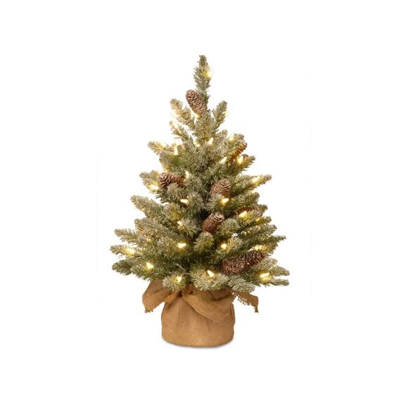 Glittery Bristle Burlap Tree 61Cm 15L