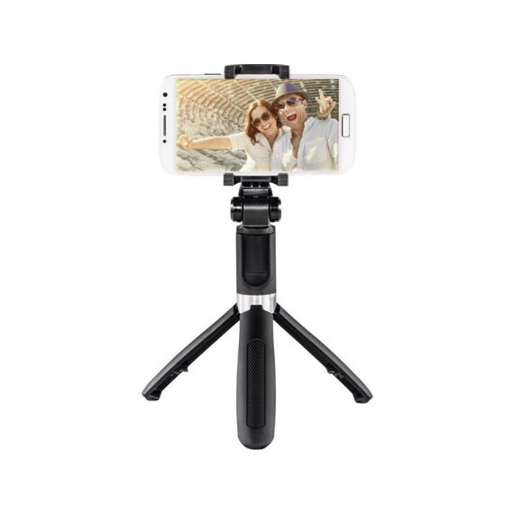 Hama Selfie-Stick Funstand 57, Met Bluetooth-Ontspanner, Zwart