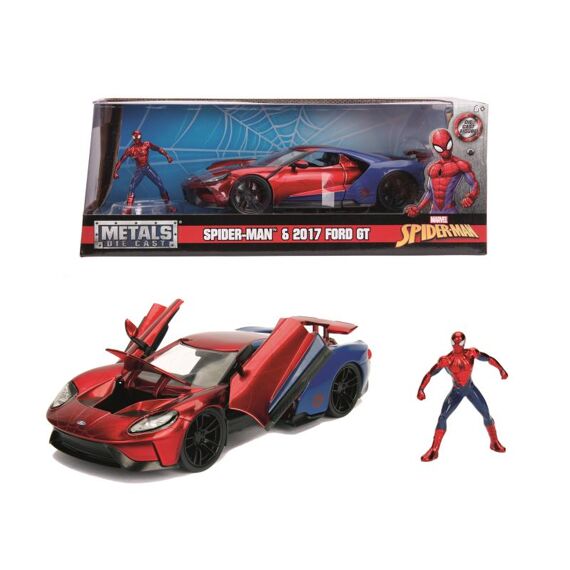 Marvel Spiderman 2017 Ford Gt 1:24 Die Cast