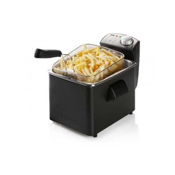 Domo Friteuse Inox Zwart, 4.5L, 3200W