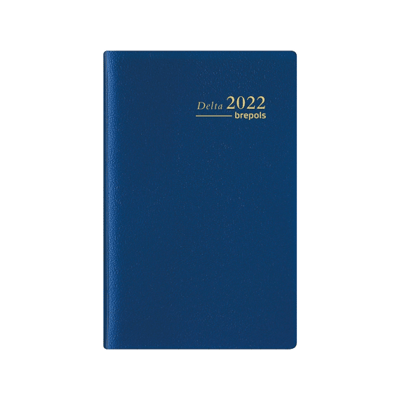 Brepols Agenda Delta Week 6-Talig Seta Blauw