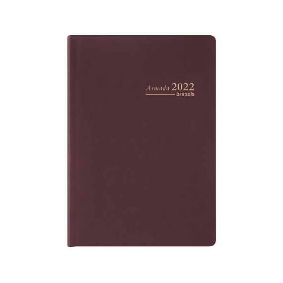Brepols Agenda Armade 4-Talig Seta Bordeaux