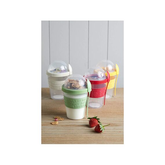 Yoghurtbeker Pp 600Ml - 4 Assortiment Prijs Per Stuk/Kleur