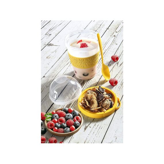 Yoghurtbeker Pp 600Ml - 4 Assortiment Prijs Per Stuk/Kleur