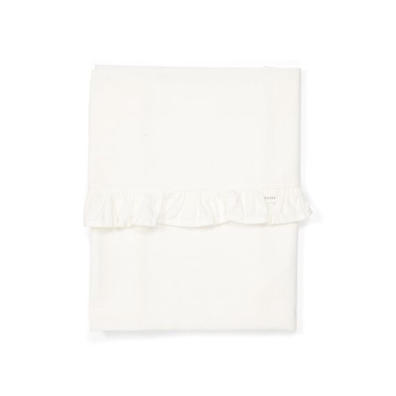 Koeka  Ledikantlaken Ruffle 108 Warm White  110X140Cm