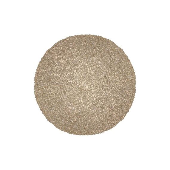 Placemat Pvc 38Cm Rond Coral Gold