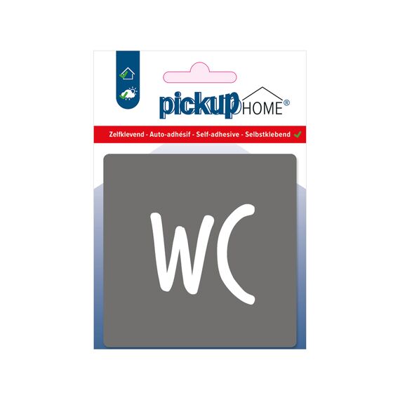 Route Acryl Wc Grijs 9 X 9 Cm