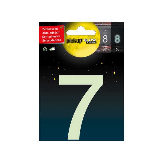 Glow In The Dark Huisnummer 7 7,5 Cm