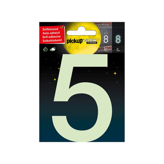 Glow In The Dark Huisnummer 5 10 Cm