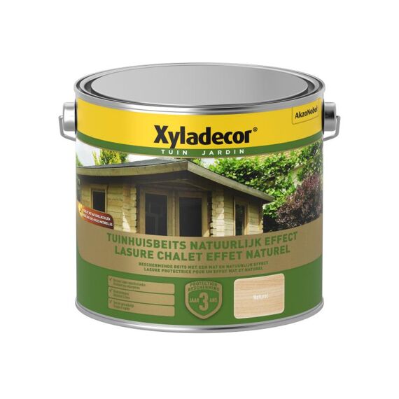 Xyladecor Tuinhuisbeits Natuurlijk Effect Blank 2,5L