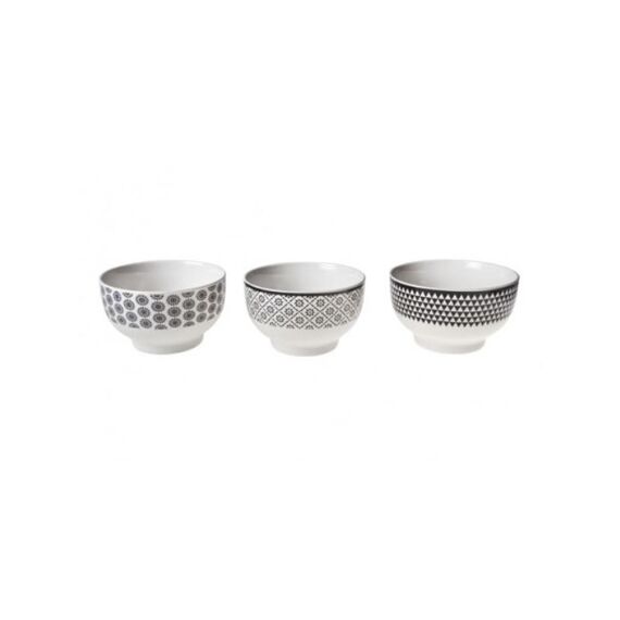 Cosy & Trendy Mali Black Ontbijtbol D13.5Xh8Cm 3 Assortiment Prijs Per Stuk.