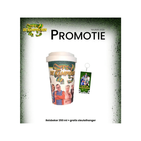 Fc De Kampioenen Reisbeker 350Ml + Gratis Sleutelhanger