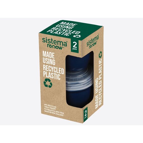 Sistema Renew Set Van 2 Yoghurtpotjes 150Ml, Assortiment Prijs Per Kleur