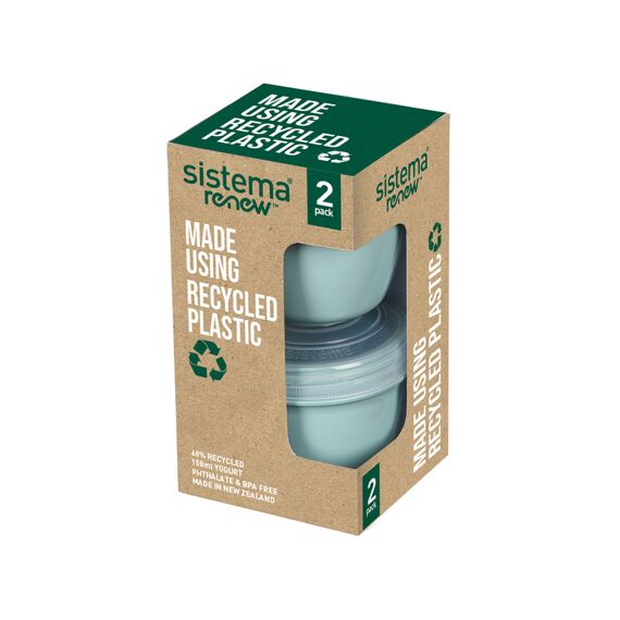 Sistema Renew Set Van 2 Yoghurtpotjes 150Ml, Assortiment Prijs Per Kleur