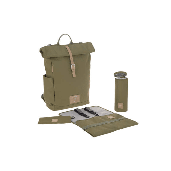 Lassig Greenlabel Rolltop Backpack Olive