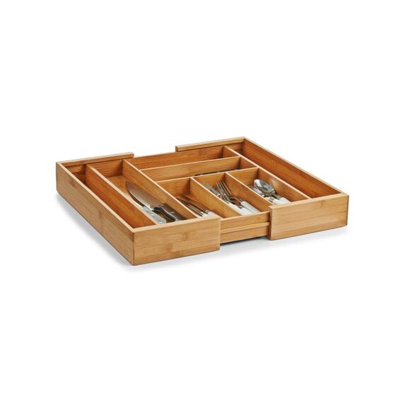 Cutlery Box Extendable Bamboo 35-58X43X6.5Cm