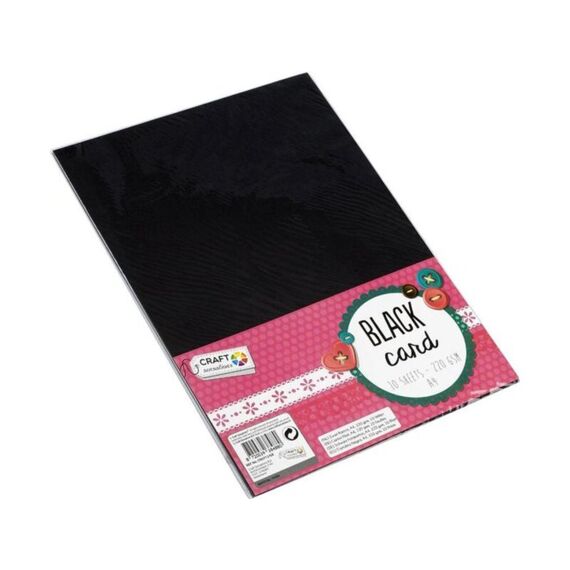 Black Card A4 10 Sheets