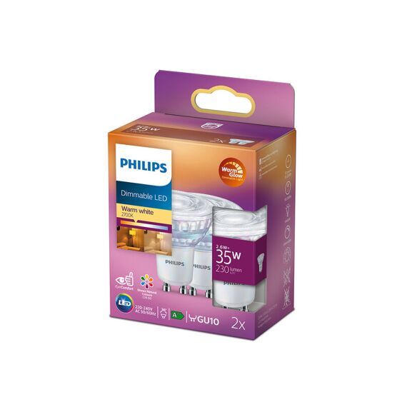 Philips Led Cla 35W Gu10 C90 Ww 36D Wgd 2Srt6