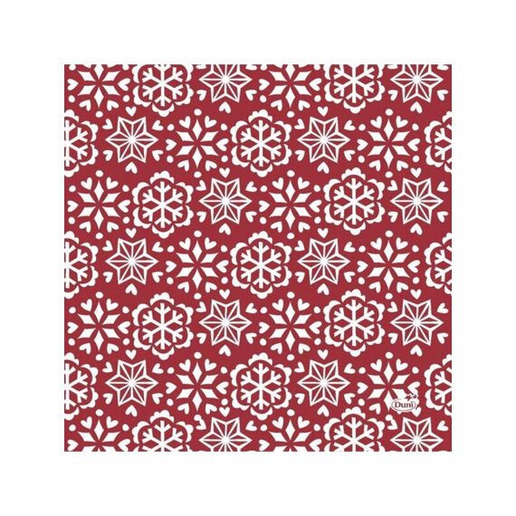 Duni Serviet 33X33Cm 20 Stuks Scandi Red