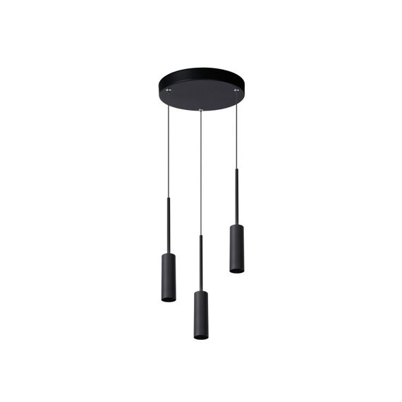 Lucide Tubule Hanglamp Led 3X7W 2700K Zwart