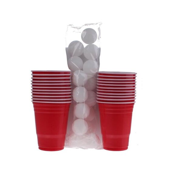 Beer Pong Drankspel Met 15Ballen En 22 Bekers