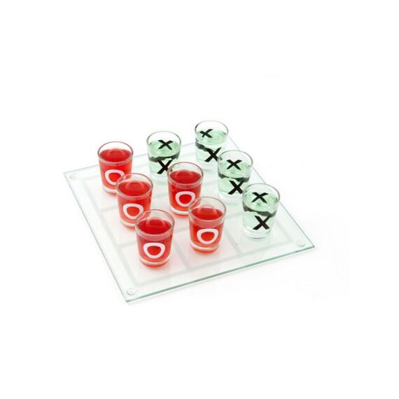 Tic Tac Toe Drankspel Met 9 Glazen