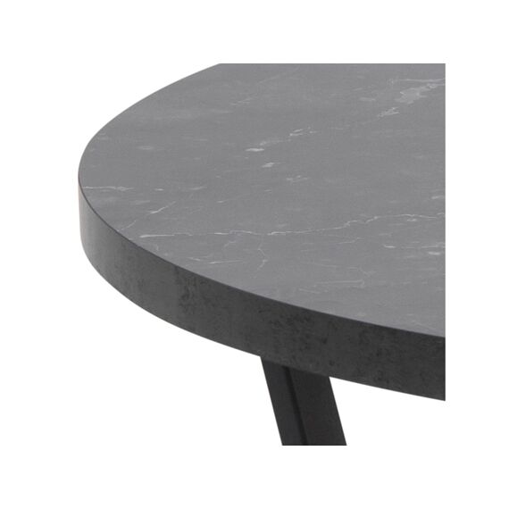 Amble Coffee Table D77Xh44Cm Marble Print-Black