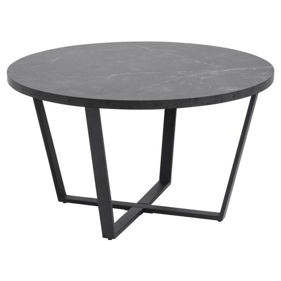 Amble Coffee Table D77Xh44Cm Marble Print-Black