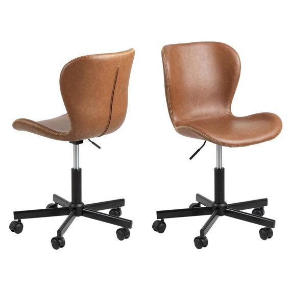 Batilda A1 Desk Chair Leather Brandy 55X54Xh87Cm