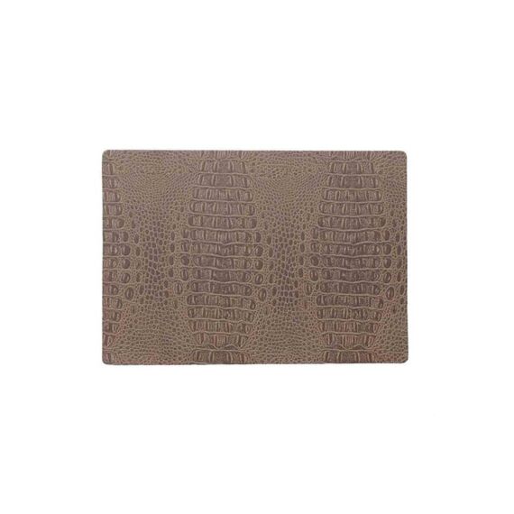 Placemat Polyline 30X43Cm Croco Brown