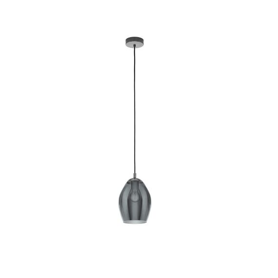 Eglo Estanys Hanglamp In Staal, Nikkel-Nero H1500Xdia190Mm