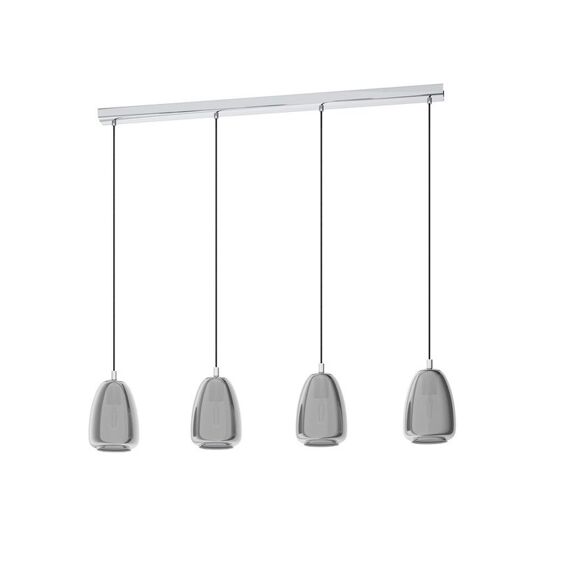 Eglo Alobrase Hanglamp In Staal, Chroom H1100Xb150Xl1080Mm