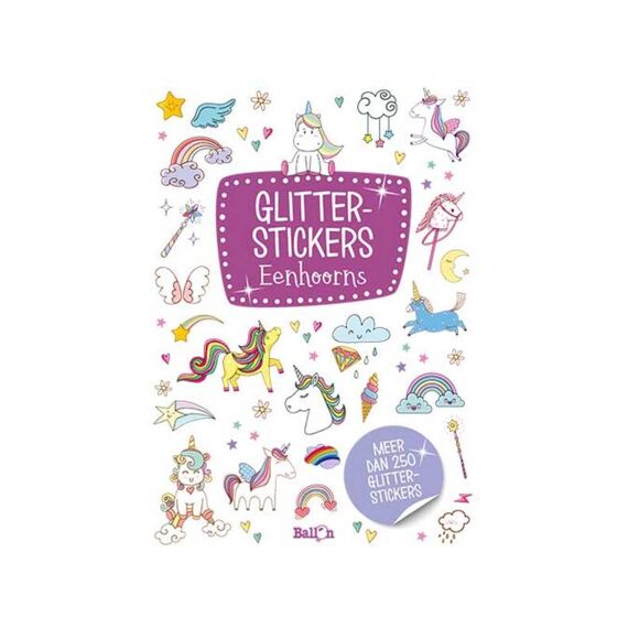 Glitterstickers Eenhoorns