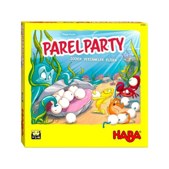 Haba Spel Parelfeestje - Gooien, Verzamelen, Rijgen