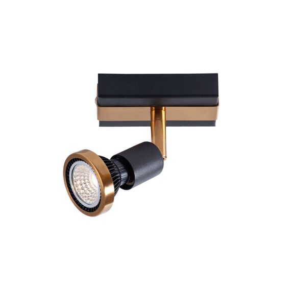 Fantasia Robus 1L Gu10 Led 5W Dim Incl. Zwart / Brons