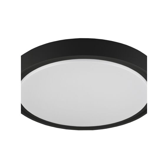 Fantasia Qijo Plafonnier Rond Zwart Smd Led 1200Lm 15W Ip65