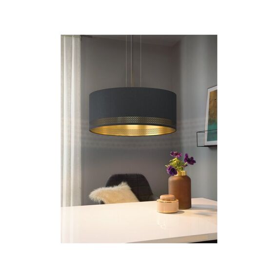 Eglo Hanglamp Esteperra M.Cut-Out E27 Zwart/Goud