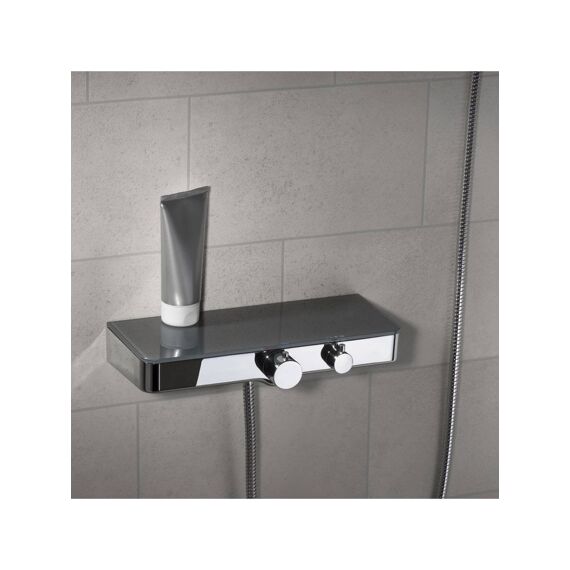 Ocean Thermostatische Mengkraan Douche Met Planchet, Chroom-Antraciet