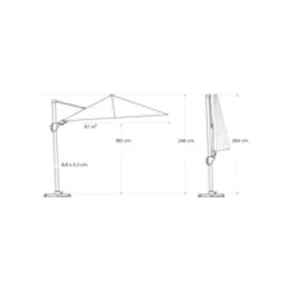 Platinum Challenger T2 3.5X2.6M Antraciet/Anthraciet