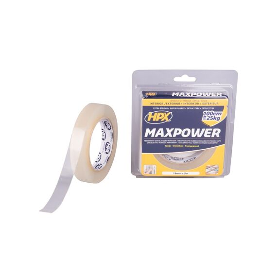 Hpx Max Power Transparent Bevestigingstape 19Mm