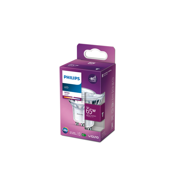 Phil.Led Gu10 5W 460Lm Ww 3000K