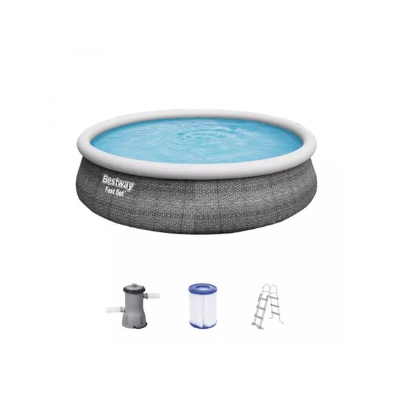 Bestway 57372 Easy Pool Set Met Pomp Rattan Look 4.57M X 1.07M