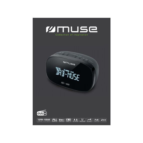 Muse M 150 Cdb Clock Radio Zwart