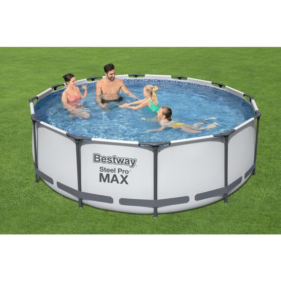 Bestway 56418 Zwembad Rond Frame Pool Steel Pro D3.66Mx1M + Filter