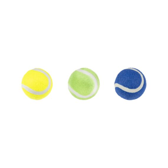 Hs Tennisbal 3 Kleuren+Squeak 5Cm   3 Stuks