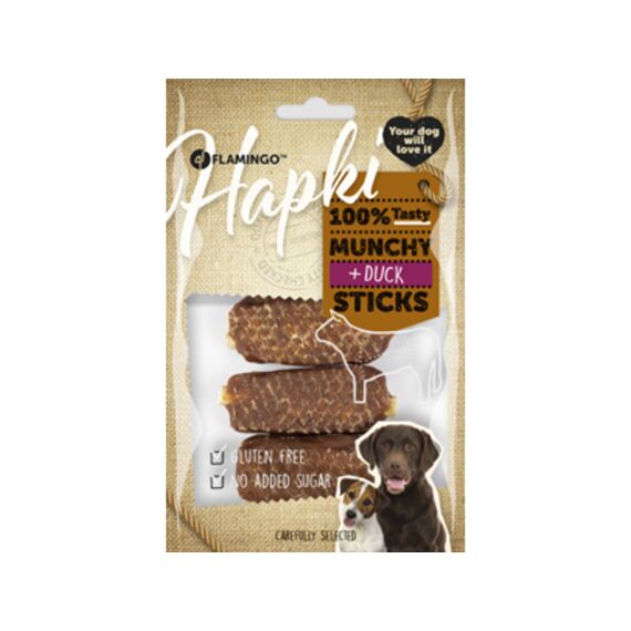 Hapki Munchy Sticks With Duck   7,5Cm 5St 100Gr