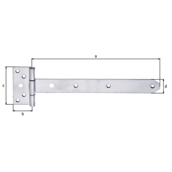 Staartscharnier,Rvs,292/44X92